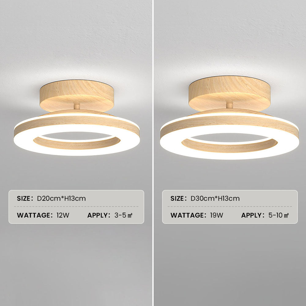 VELORA - Sleek Round LED Ceiling Light for a Cosy, Modern Entrance