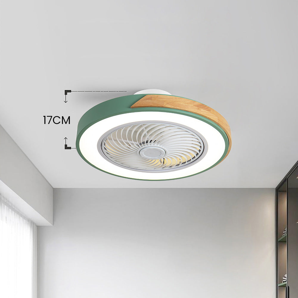 BREEZELUX – Modern Wooden Ceiling Fan with LED Light