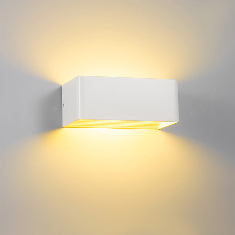 Variant image for Modern Cube Shade Wall Sconce Light – LED Wall Lamp for Indoor Hallway and Bedroom – Stylish Sconces for Contemporary Decor-15
