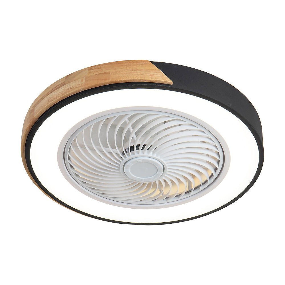 BREEZELUX – Modern Wooden Ceiling Fan with LED Light