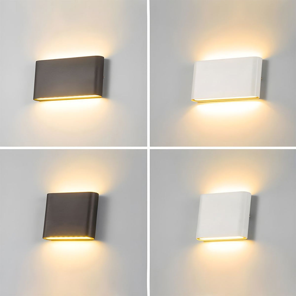 Contemporary Weatherproof LED Wall Sconce - Stylish Dual-Directed Illumination for Outdoor Spaces