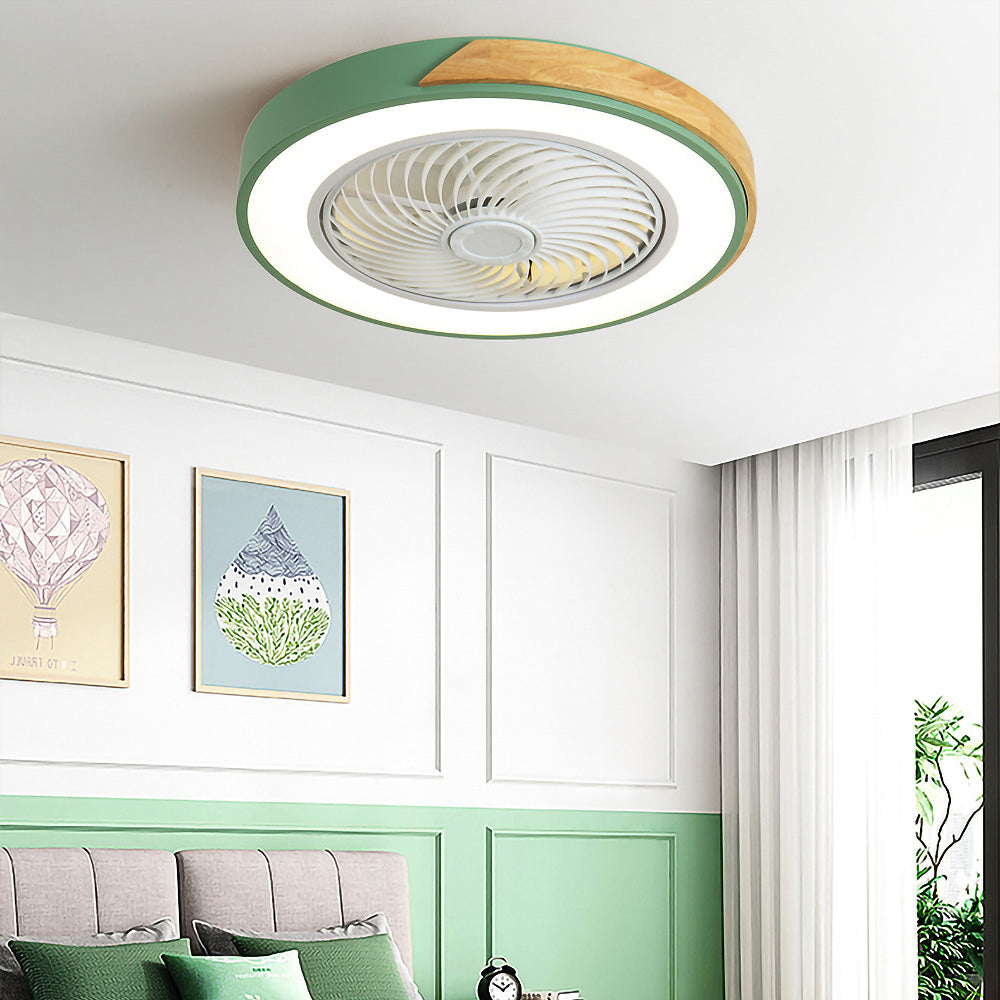 BREEZELUX – Modern Wooden Ceiling Fan with LED Light