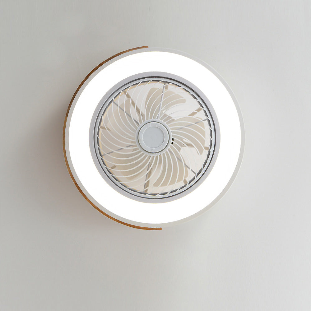 BREEZELUX – Modern Wooden Ceiling Fan with LED Light