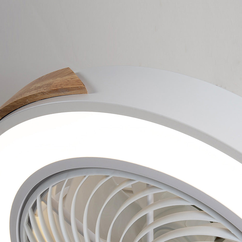 BREEZELUX – Modern Wooden Ceiling Fan with LED Light
