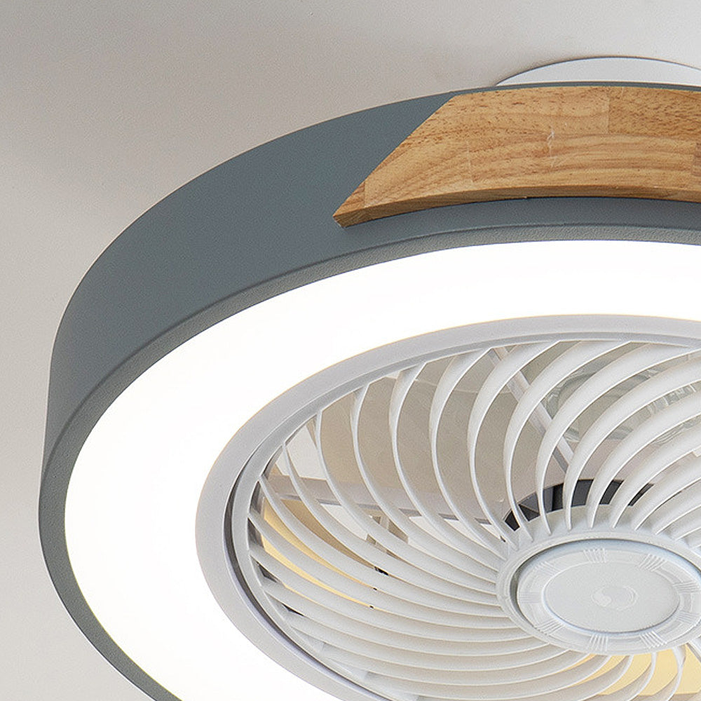 BREEZELUX – Modern Wooden Ceiling Fan with LED Light