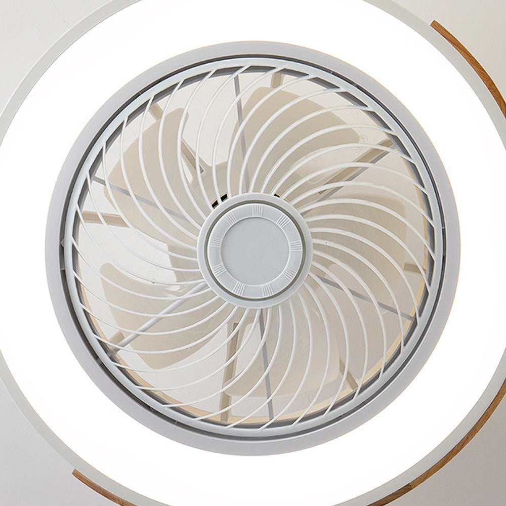 BREEZELUX – Modern Wooden Ceiling Fan with LED Light