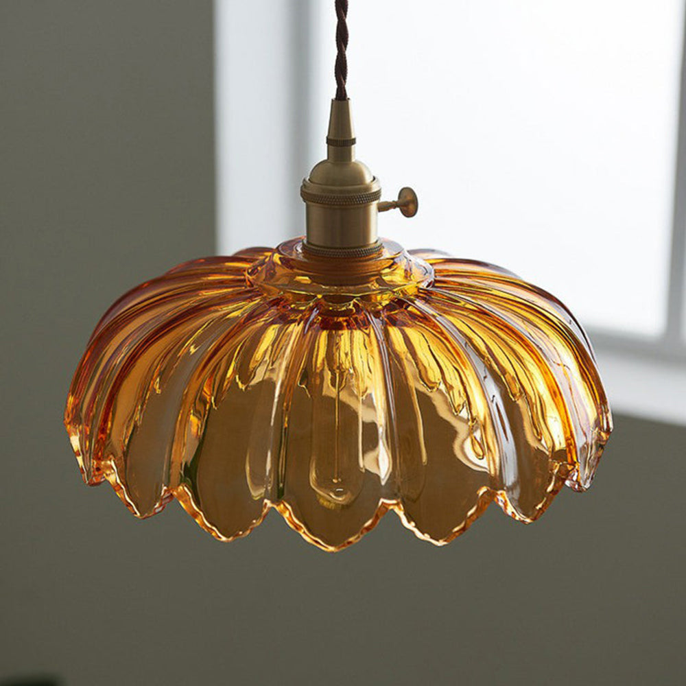 Blossom Glow Ceramic Pendant Lamp - Elegant Floral-Inspired Lighting Fixture