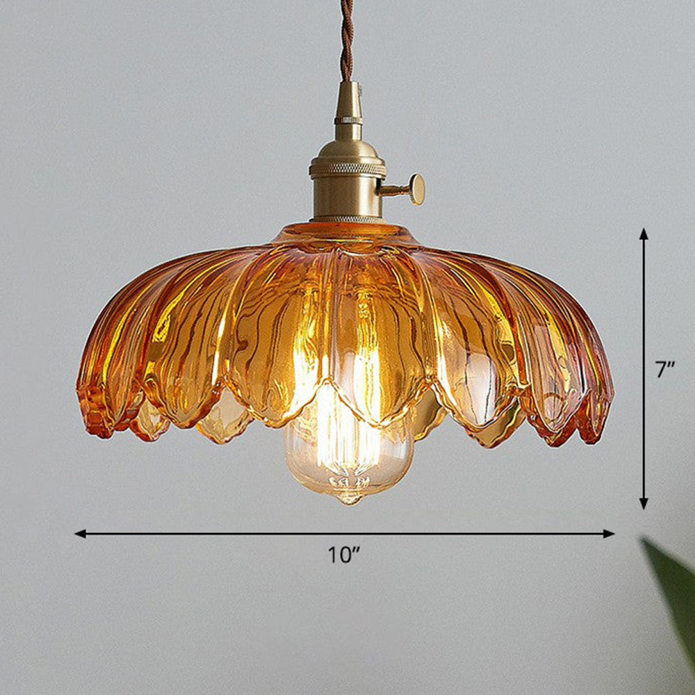 Blossom Glow Ceramic Pendant Lamp - Elegant Floral-Inspired Lighting Fixture