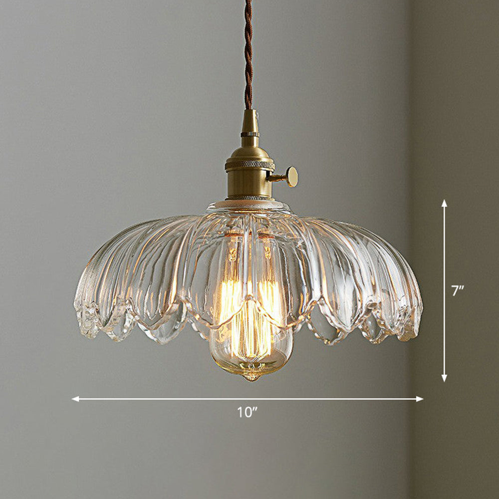 Blossom Glow Ceramic Pendant Lamp - Elegant Floral-Inspired Lighting Fixture