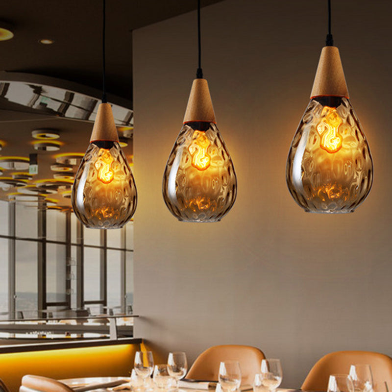 Elegant Droplet Glass Pendant Lamp - A Modern Touch for Your Home Décor