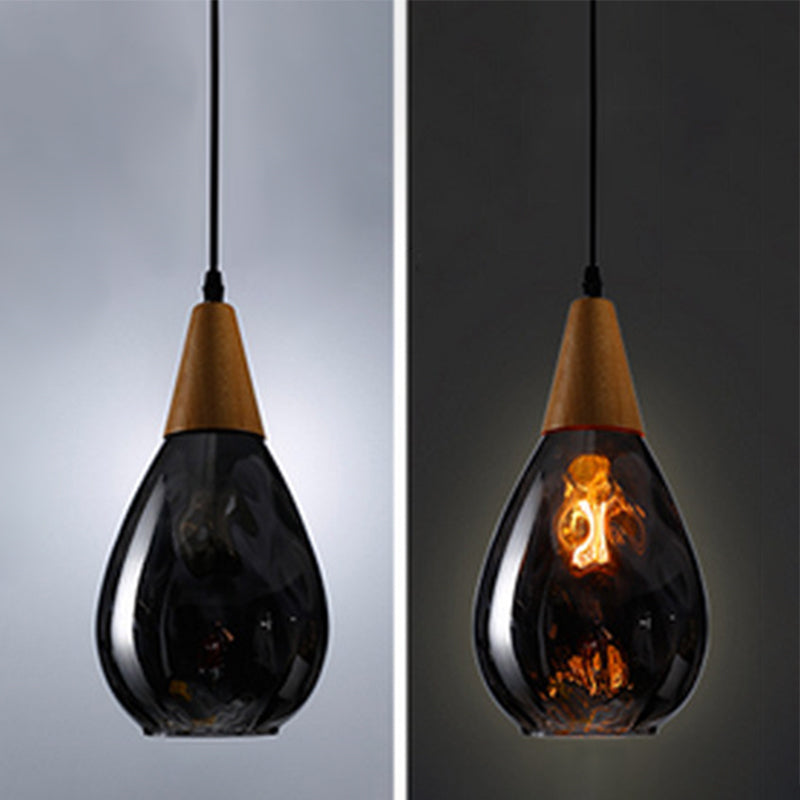 Elegant Droplet Glass Pendant Lamp - A Modern Touch for Your Home Décor