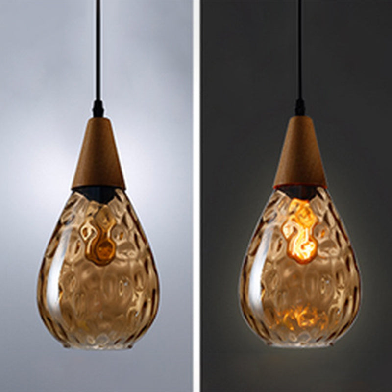 Elegant Droplet Glass Pendant Lamp - A Modern Touch for Your Home Décor