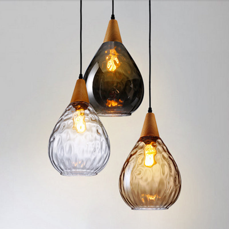 Elegant Droplet Glass Pendant Lamp - A Modern Touch for Your Home Décor