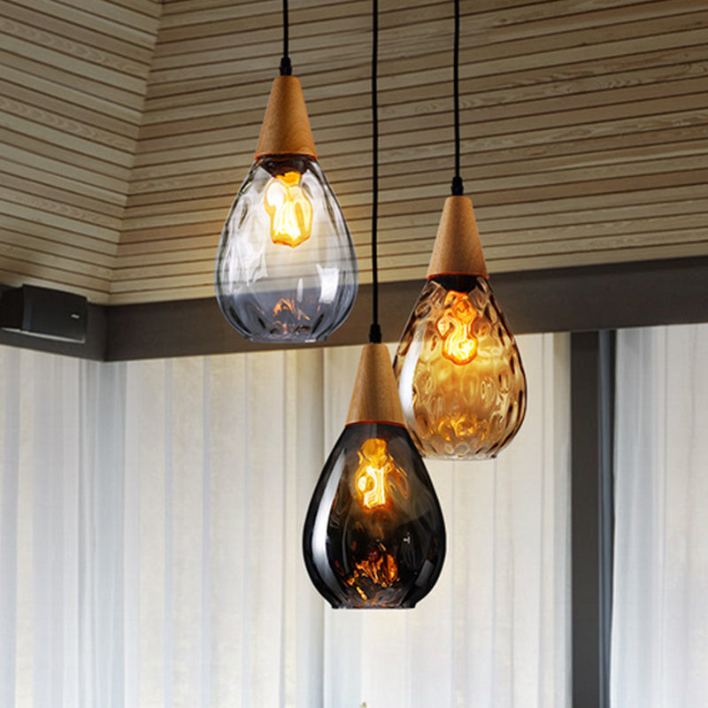 Elegant Droplet Glass Pendant Lamp - A Modern Touch for Your Home Décor