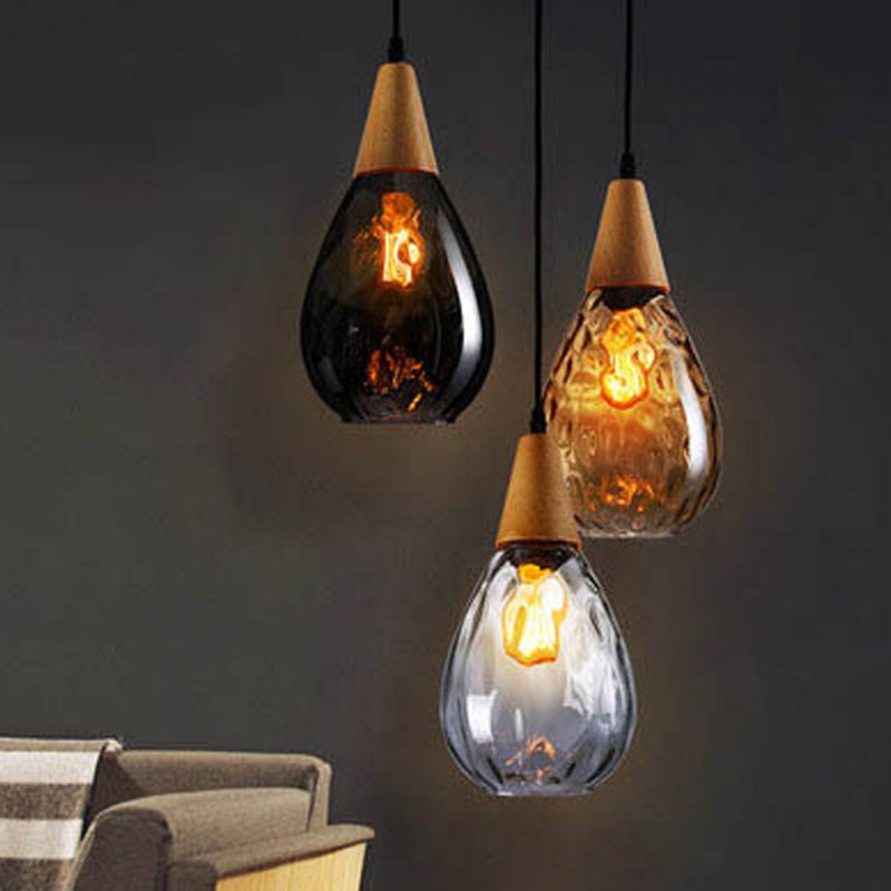 Elegant Droplet Glass Pendant Lamp - A Modern Touch for Your Home Décor