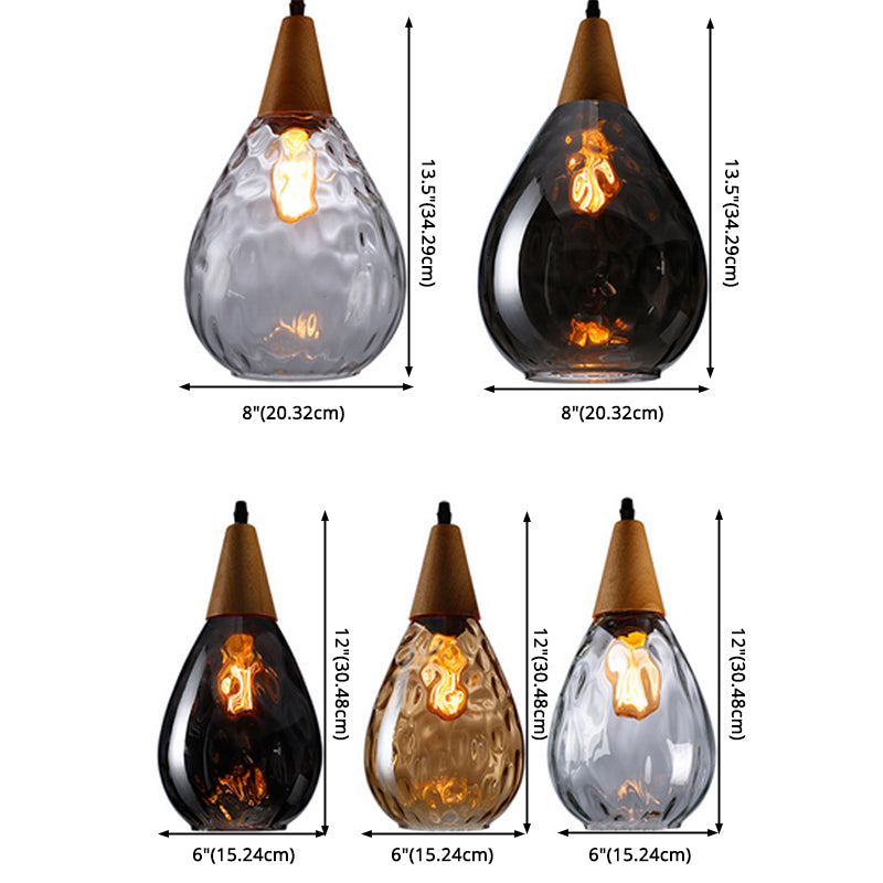 Elegant Droplet Glass Pendant Lamp - A Modern Touch for Your Home Décor