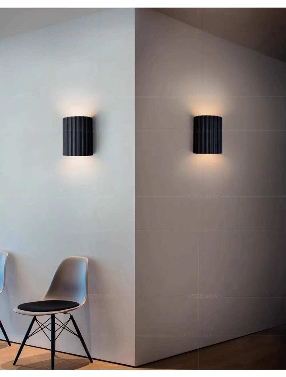 RadiantAura - Contemporary Resin Wall Lighting
