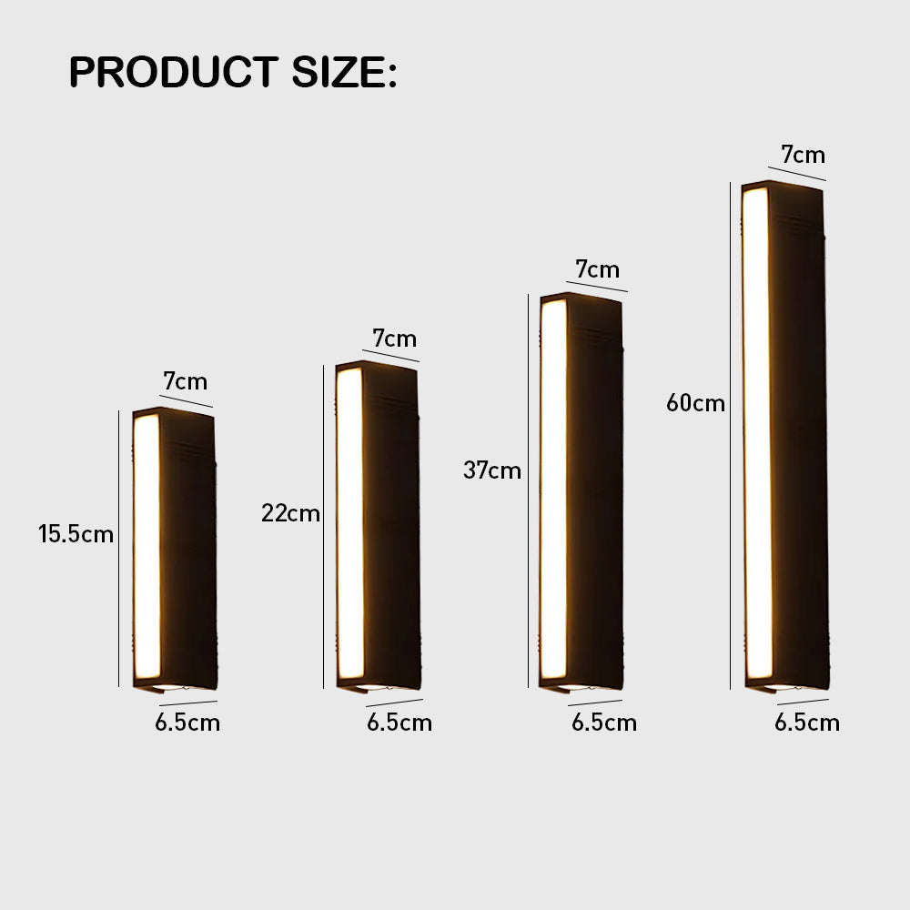 Ultra Radiant Extended Tube LED Exterior Wall Fixture - Perfect for Illuminating Outdoor Spaces