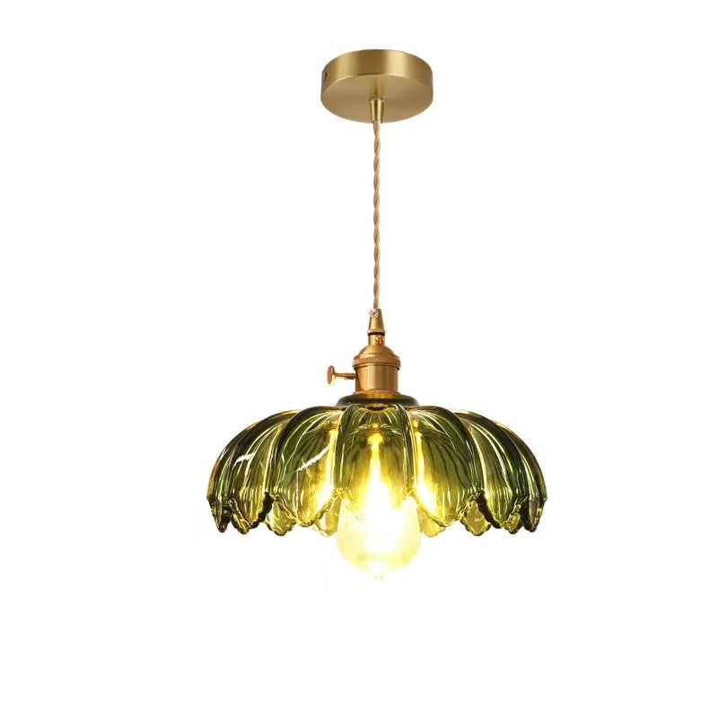 Blossom Glow Ceramic Pendant Lamp - Elegant Floral-Inspired Lighting Fixture