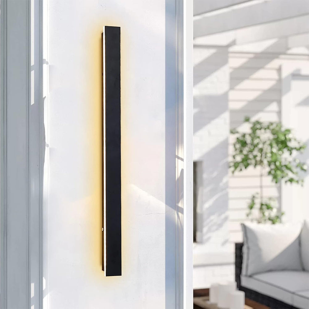 All-Weather Modern Black Acrylic LED Outdoor Wall Lights - Elegant and Resilient Lighting Solutions for Your Outdoor Areas