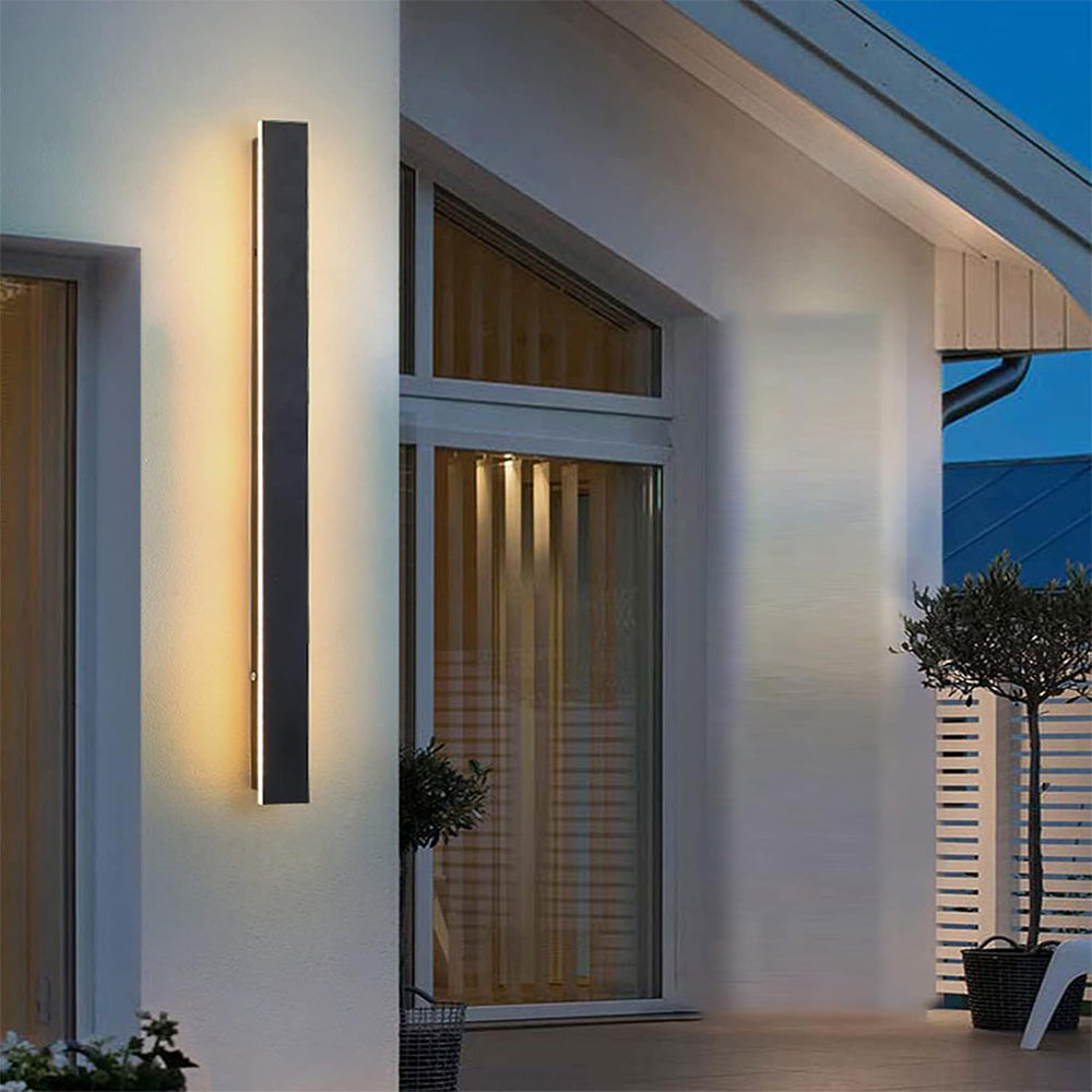 All-Weather Modern Black Acrylic LED Outdoor Wall Lights - Elegant and Resilient Lighting Solutions for Your Outdoor Areas