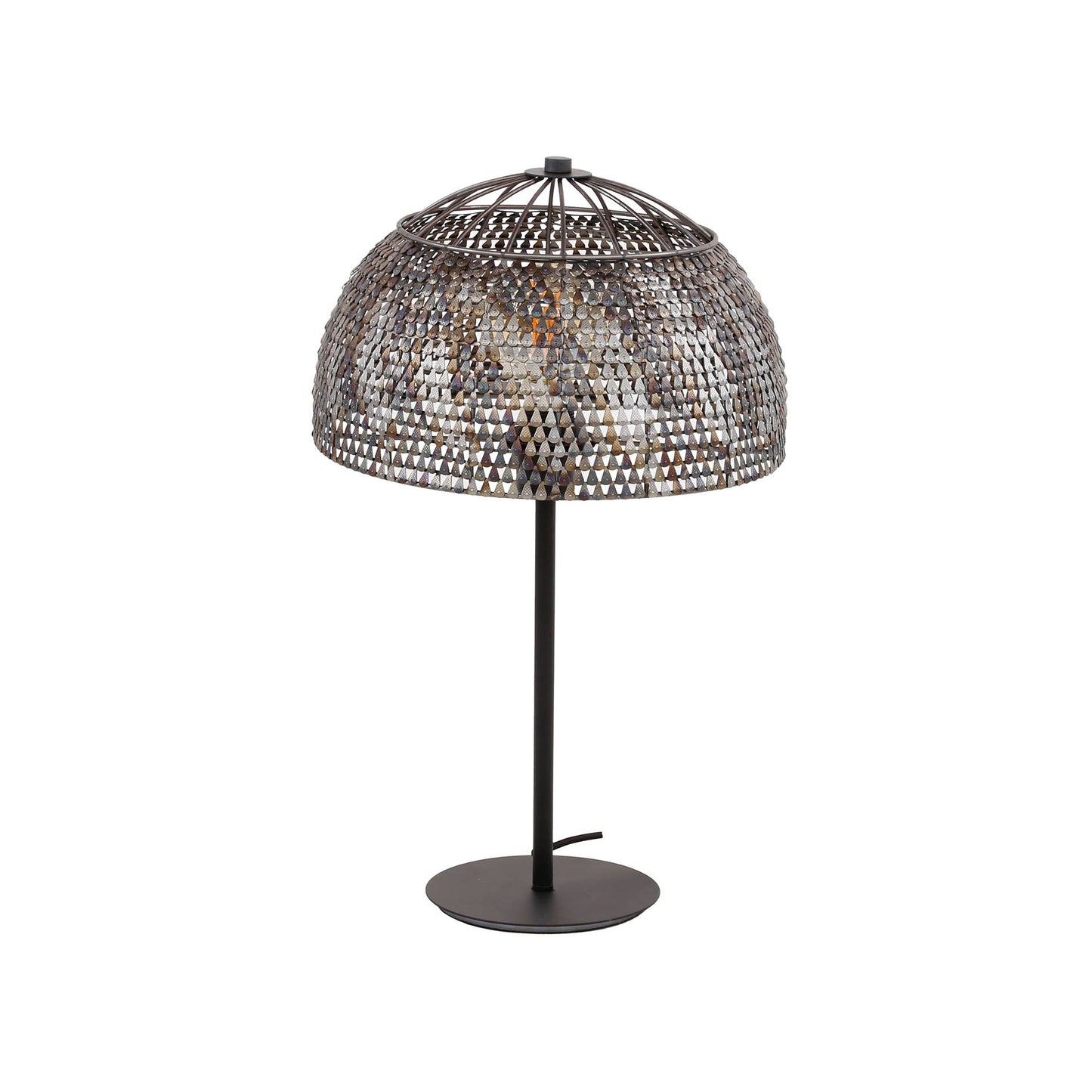 FALOM - Sleek Black & Brown Designer Table Lamp for Modern Interiors