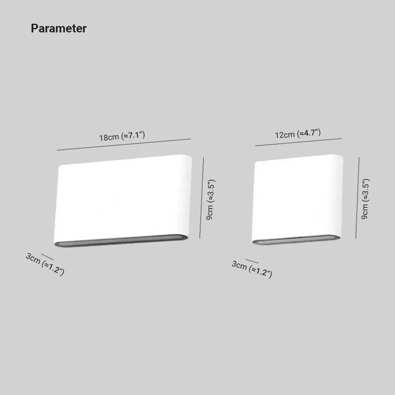 Contemporary Weatherproof LED Wall Sconce - Stylish Dual-Directed Illumination for Outdoor Spaces