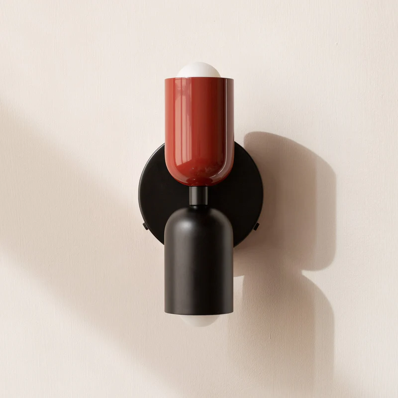 Variant image for Modern Vintage Double Head Wall Light – 23cm Height, Glass Wall Sconce for Stylish Illumination in Utility Room, Dining Room, Living Room-13