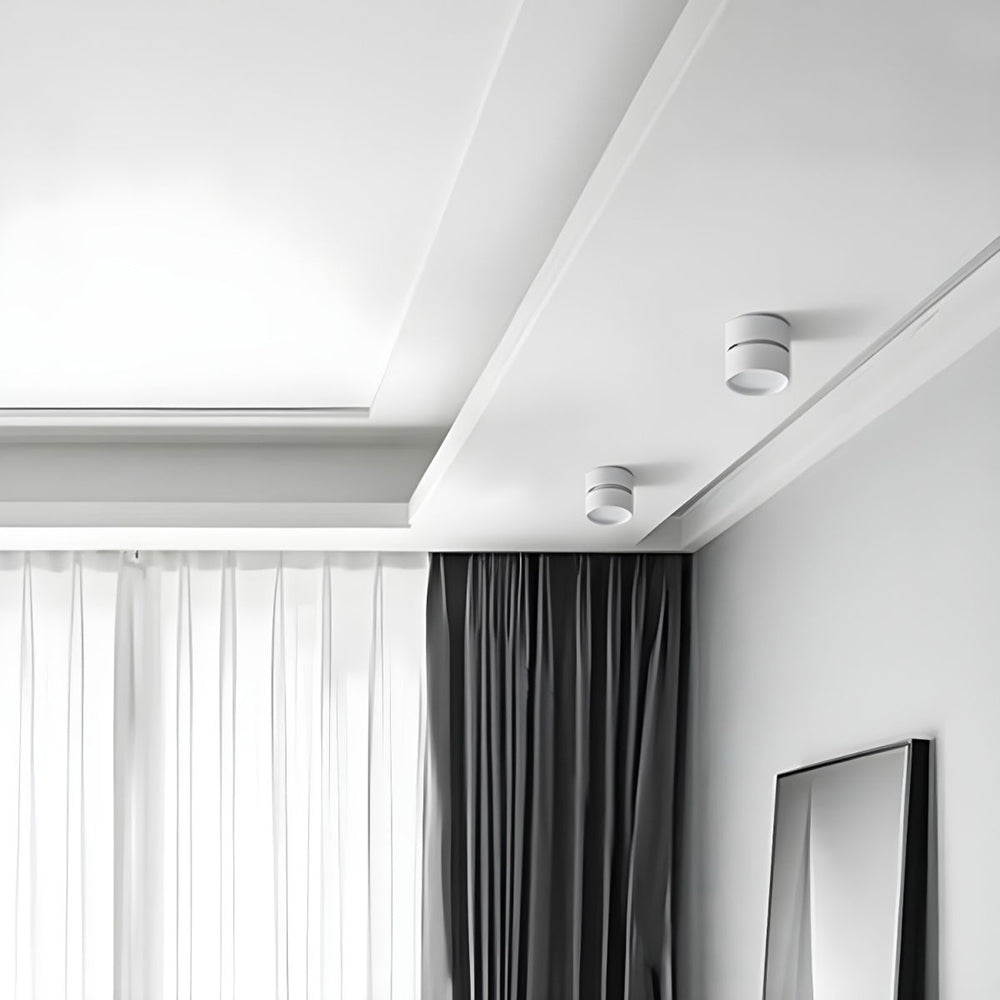 Compact Adjustable Ceiling Spotlight – Energy-Efficient LED Living Room Spotlights in Sleek Aluminum Finish
