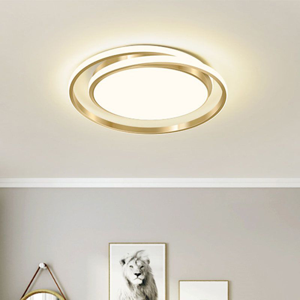 Duo Ring LED Ceiling Light Fixture – Elegant Flush Mount Ceiling Light for Inviting Ambient Lighting in Any Room