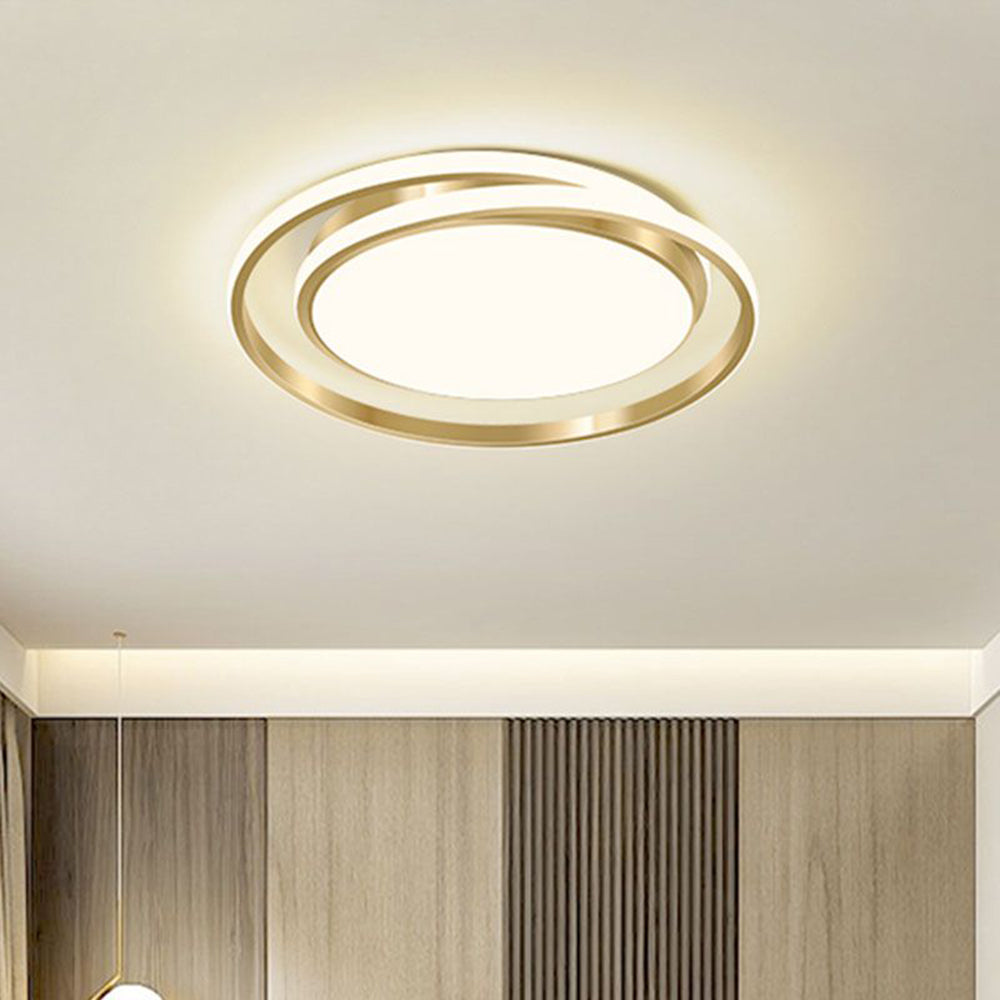 Duo Ring LED Ceiling Light Fixture – Elegant Flush Mount Ceiling Light for Inviting Ambient Lighting in Any Room
