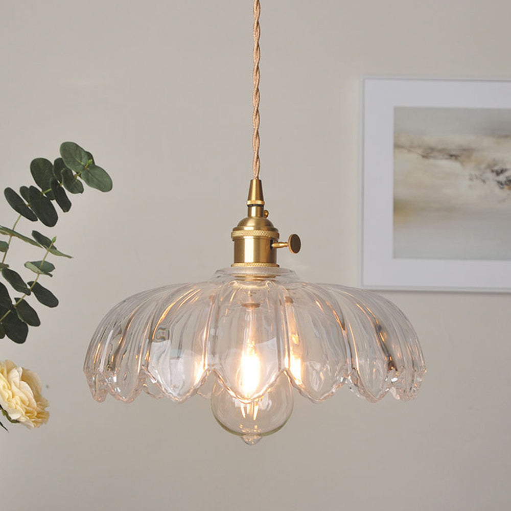 Blossom Glow Ceramic Pendant Lamp - Elegant Floral-Inspired Lighting Fixture