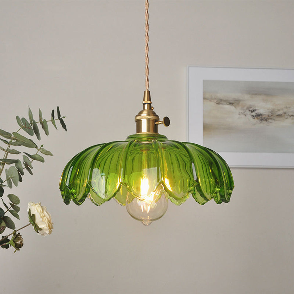 Blossom Glow Ceramic Pendant Lamp - Elegant Floral-Inspired Lighting Fixture