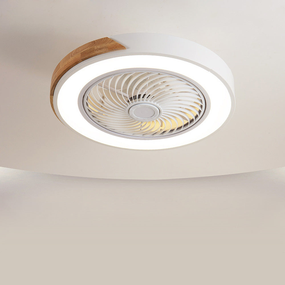 BREEZELUX – Modern Wooden Ceiling Fan with LED Light