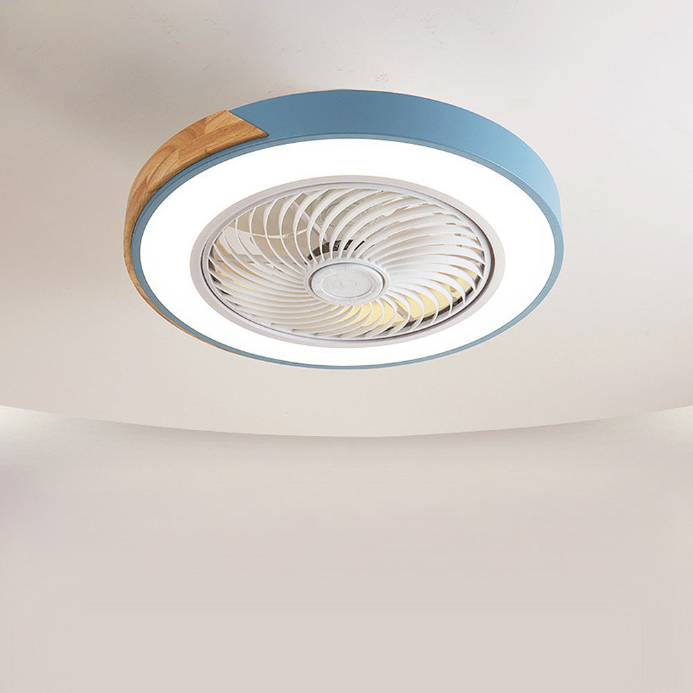 BREEZELUX – Modern Wooden Ceiling Fan with LED Light