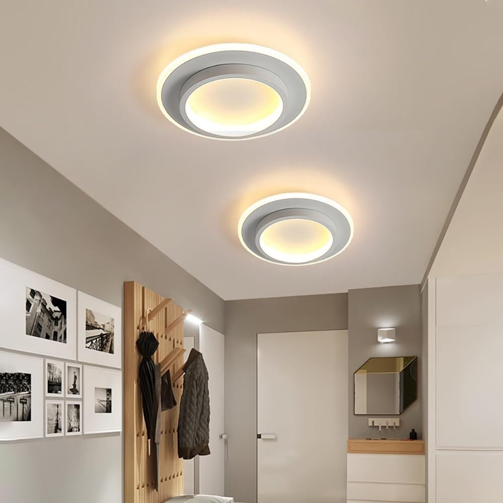 NOVAIR - Modern Round LED Ceiling Light for Hallways & Living Spaces