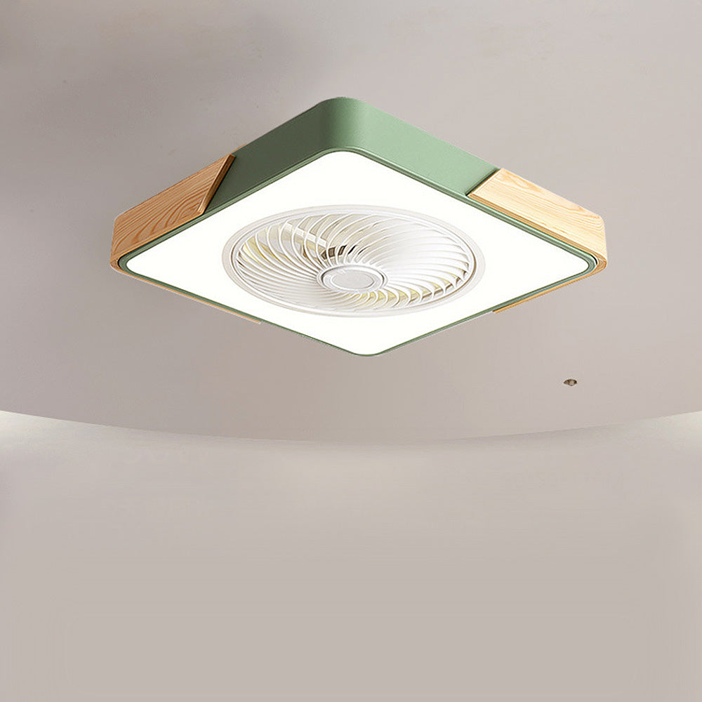 BREEZELUX – Modern Wooden Ceiling Fan with LED Light