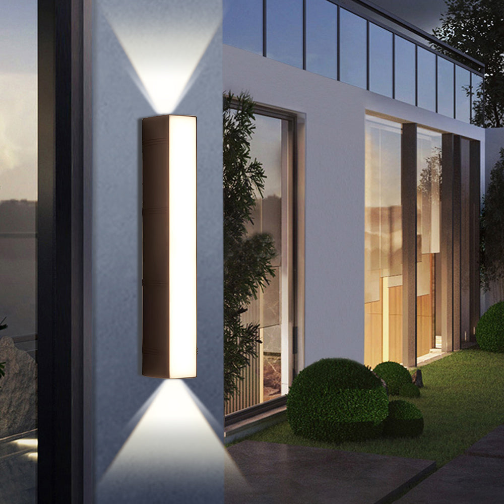 Ultra Radiant Extended Tube LED Exterior Wall Fixture - Perfect for Illuminating Outdoor Spaces