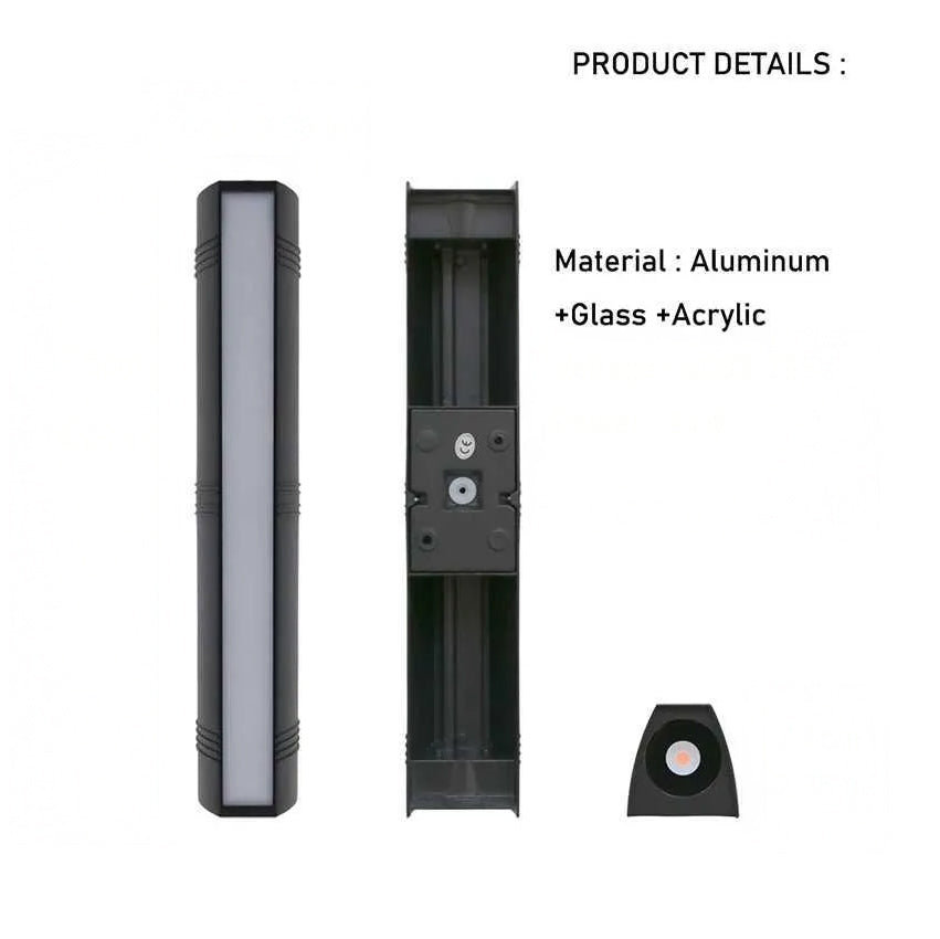 Contemporary Rain-Resistant LED Exterior Wall Fixture - Stylish Illumination for Outdoor Spaces