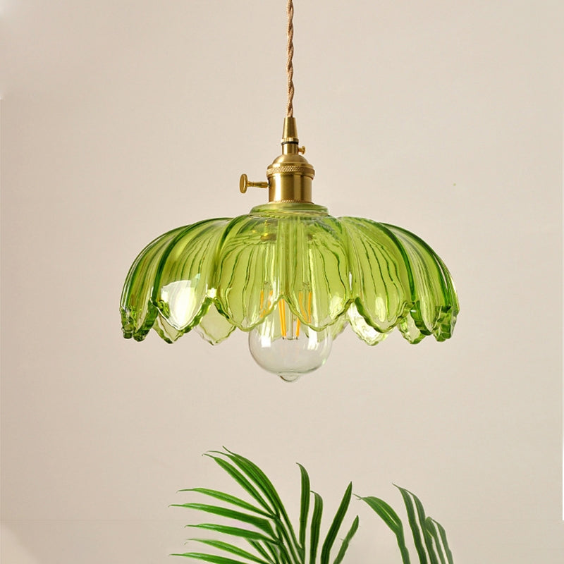 Blossom Glow Ceramic Pendant Lamp - Elegant Floral-Inspired Lighting Fixture
