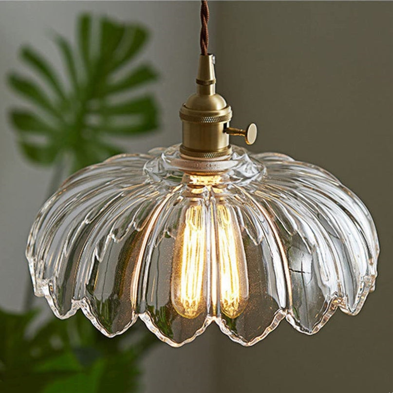 Blossom Glow Ceramic Pendant Lamp - Elegant Floral-Inspired Lighting Fixture
