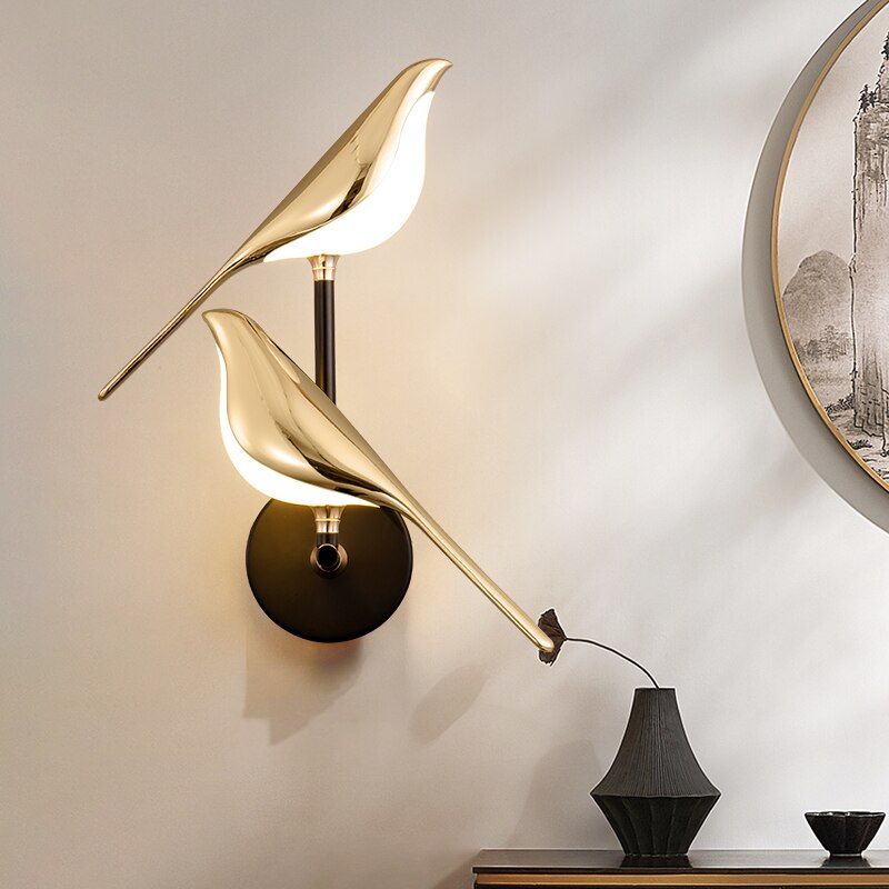 NordicNest - Stylish Scandinavian Bird LED Wall Lamp