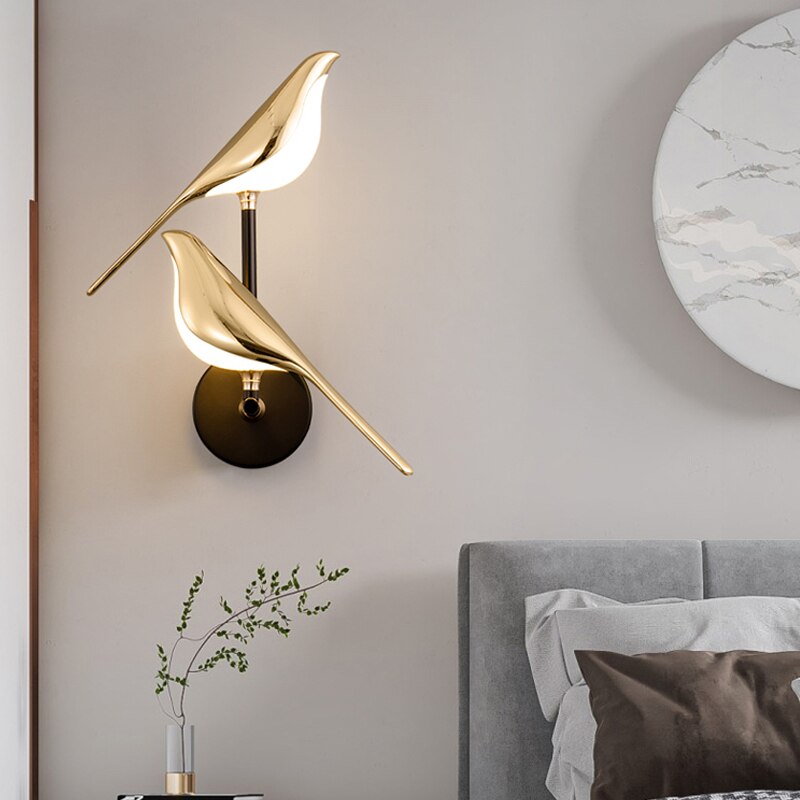NordicNest - Stylish Scandinavian Bird LED Wall Lamp
