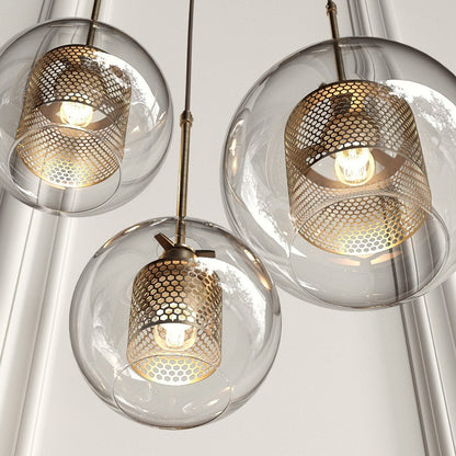 Shadowed Elegance Globe Pendant - A Chic Smoked Glass Lighting Fixture