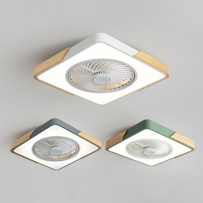 BREEZELUX – Modern Wooden Ceiling Fan with LED Light