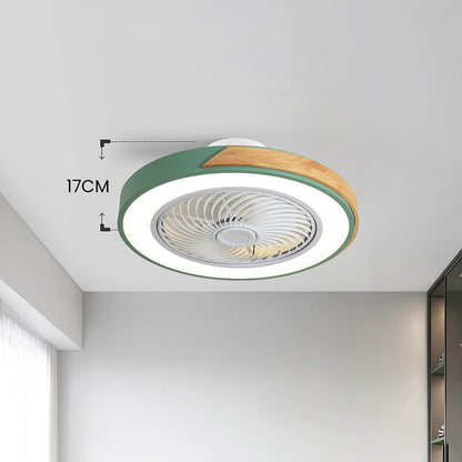 BREEZELUX – Modern Wooden Ceiling Fan with LED Light