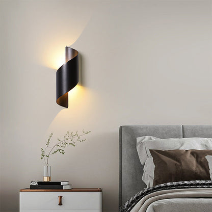 SAVIO – Minimalist Black LED Aluminium Outdoor Wall Light