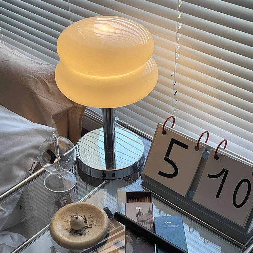 SOLVIA – Minimalist Glass Mini Table Lamp for Bedrooms & Living Spaces