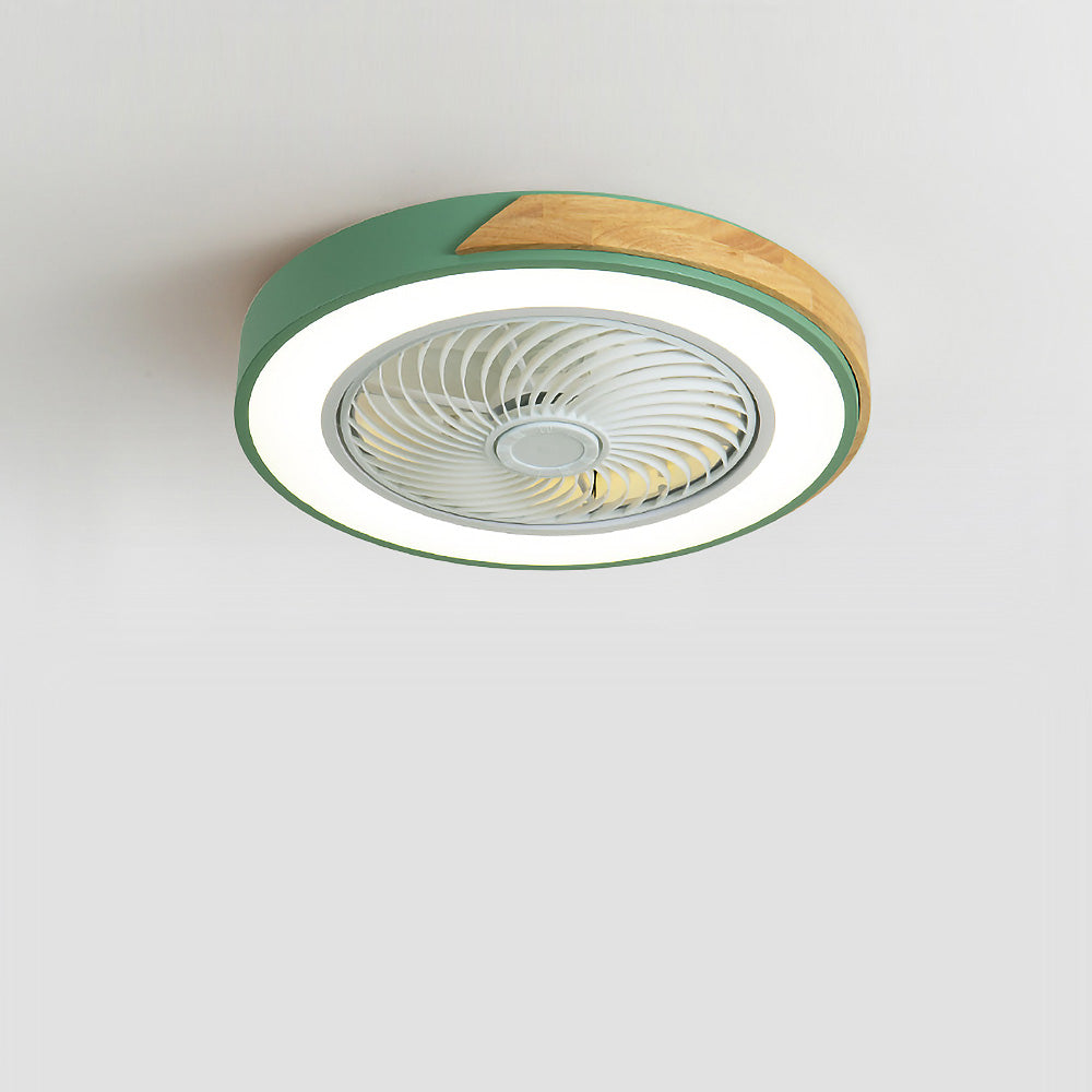 BREEZELUX – Modern Wooden Ceiling Fan with LED Light