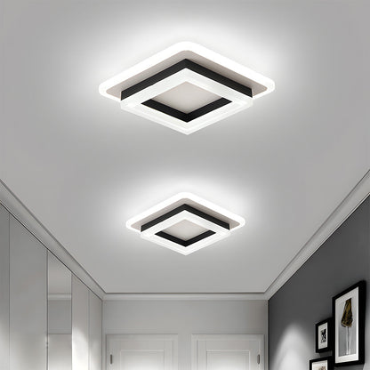 NOVARA - Modern Square LED Ceiling Light for Hallways & Living Spaces